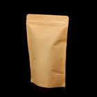 Пакет Zip - lock Крафт с прямоугольным окном 14×22 см - Фото 2