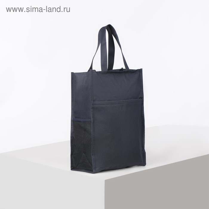 Сумка для обуви, отдел на молнии, 3 наружных кармана, цвет серый - Фото 1