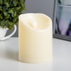 Светодиодная свеча, ночник LED RISALUX «Большая», от батареек 3ААА, 7.5×7.5×10 см - Фото 1