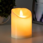 Светодиодная свеча, ночник LED RISALUX «Большая», от батареек 3ААА, 7.5×7.5×10 см - Фото 3