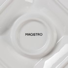 Менажница фарфоровая 5 ячеек Magistro «Бланш», 25×25 см, цвет белый - Фото 5