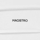 Блюдо фарфоровое с соусником Magistro «Бланш», 30×13,5 см, цвет белый - фото 4257555