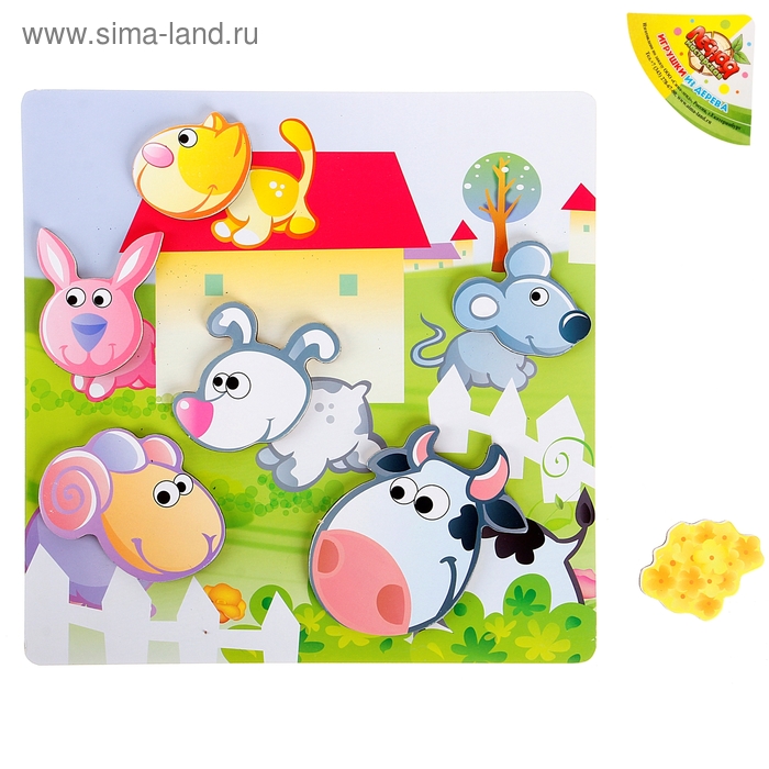 Рамка - вкладыш магнитная "Ферма", 7 элементов - Фото 1