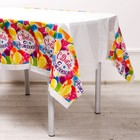 Скатерть одноразовая «С днём рождения», шарики, 180×137 см - Фото 2