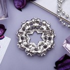 Брошь «Венок жемчужный» бабочки, цвет белый в серебре - Фото 3