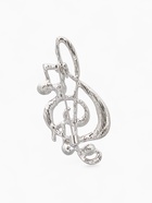 Брошь «Скрипичный ключ с жемчужными нотками», белая в серебре - Фото 3