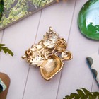 Брошь «Земляничка» с цветами, цветная в золоте - Фото 3