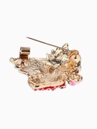 Брошь «Земляничка», с цветами, цветная в золоте  (артикул 3734721)  большой выбор товаров оптом и в розницу по низким ценам с доставкой