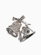 Брошь «Колокольчики», цвет белый в серебре - Фото 1