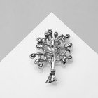 Брошь «Дерево заснеженное» с жемчугом, цвет белый в серебре - фото 9164628