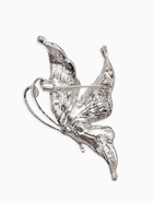 Брошь «Бабочка» нежность, цвет белый в серебре - Фото 2