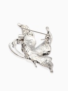 Брошь «Бабочка» нежность, цвет белый в серебре - Фото 4