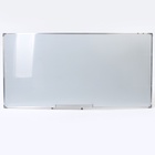 Доска магнитно-маркерная, 100×200 см, с полочкой, в алюминиевой рамке, оборот металл - Фото 6