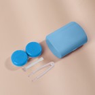 Набор для контактных линз, в футляре с зеркалом, 4 предмета, цвет МИКС - Фото 3