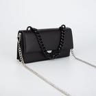 Цепочка для сумки, пластиковая, 17×23 мм, 120 см, чёрная - Фото 3