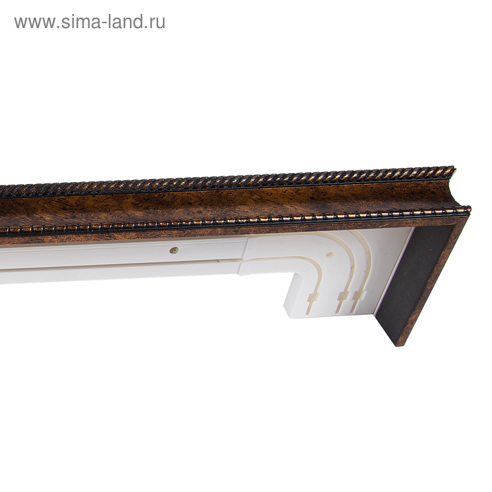 Карниз трёхрядный 180 см, цвет старая бронза - Фото 1