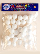 Шар из пенопласта (набор 30 шт.), d=1.5 см - Фото 4