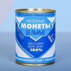 Копилка-банка металл "Железные монеты" 3912450 - фото 974241