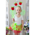 Карнавальный набор "Яблочко", 4 предмета: ободок, жезл, крылья, юбка, 3-4 года - Фото 2