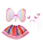 Карнавальный набор "Бабочка", 4 предмета: ободок, жезл, крылья, юбка, 3-4 года - Фото 3