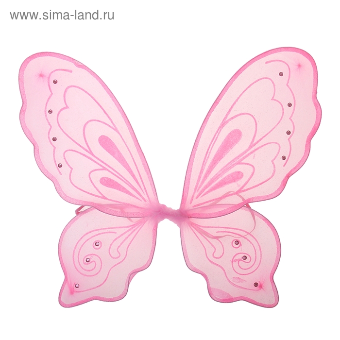 Карнавальные крылья «Бабочка», цвет розовый - Фото 1