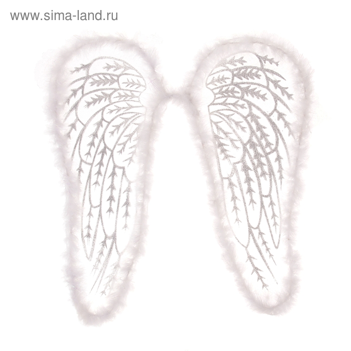 Карнавальные крылья "Ангела", цвет белый - Фото 1