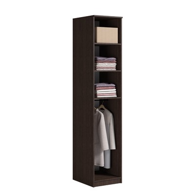 Шкаф - пенал «Светлана», 450×540×2070 мм, цвет венге/дуб молочный