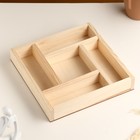 Кашпо деревянное 25×20×4 см "Макарунас", мокко Дарим Красиво - Фото 2