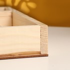 Кашпо деревянное 25×20×4 см "Макарунас", мокко Дарим Красиво - Фото 3