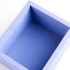 Кашпо деревянное 14×12.5×8.3 см Элегант, фиолетовый Дарим Красиво - Фото 4