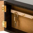 Ключница настенная «Ключи», панно, венге 12×17 см - Фото 4