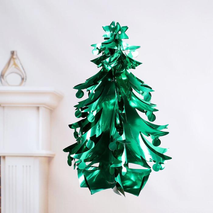 Шар фольгированный «Ёлка с шариками» 23.5×34 см, МИКС - Фото 1