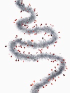 Мишура новогодняя «Зимнее волшебство. Аквамарин», колокольчики, d=6 см, 200 см, МИКС - Фото 4