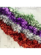 Мишура новогодняя «Зимнее волшебство. Мега», блеск, d=9 см, 200 см, МИКС - Фото 8