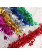 Мишура новогодняя «Зимнее волшебство. Волшебство», звёзды, d=6 см, 200 см, МИКС - Фото 9