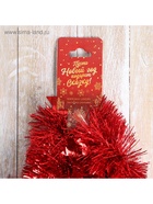 Мишура новогодняя «Зимнее волшебство. Волшебство», звёзды, d=6 см, 200 см, МИКС - Фото 8