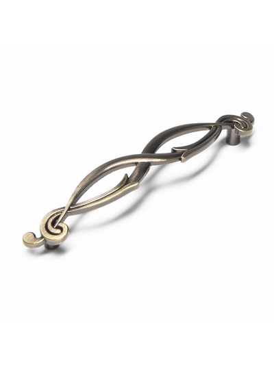 Ручка-скоба мебельная ТУНДРА PC172AB, м/о 96 мм, цвет бронза