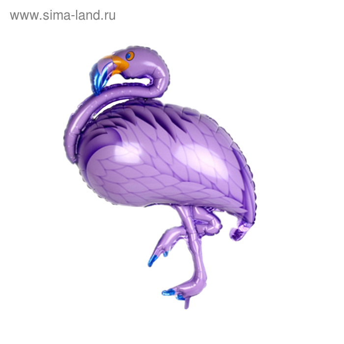 Шар фольгированный 42" "Фламинго", цвет фиолетовый - Фото 1