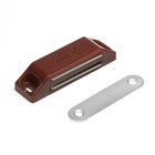 Магнит мебельный M002BR, 60×13, средний, коричневый - Фото 1