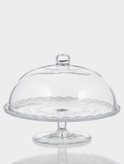 Подставка для торта Magistro «Цветочки», 29×23 см, на ножке, с крышкой-клош, стекло, прозрачная - Фото 1