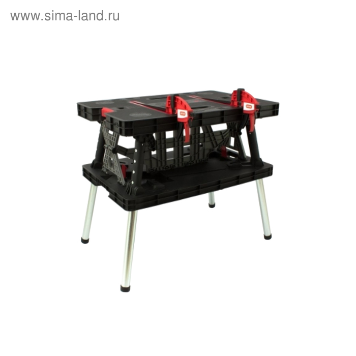 Верстак Folding Table Mettal Leg, чёрный - Фото 1