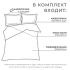 Постельное бельё «Этель», евро, «Ламберджек», 200 × 215 см, 215 × 240 см, 50 × 70 (+3) см, 2 шт., хлопок 100 % - Фото 3