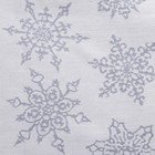 Полотенце "Доляна" Снежинки серебряные 40*60 см,пл 225 г/м2,жаккард,100 % хлопок - Фото 2