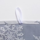 Полотенце "Доляна" Снежинки серебряные 40*60 см,пл 225 г/м2,жаккард,100 % хлопок - Фото 4
