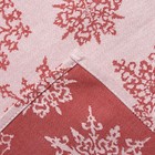 Полотенце "Доляна" Снежинки красные 40х60 см, пл. 225 г/м², жаккард, 100 % хлопок - Фото 3