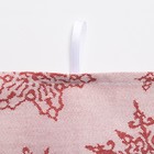 Полотенце "Доляна" Снежинки красные 40х60 см, пл. 225 г/м², жаккард, 100 % хлопок - Фото 4