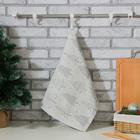 Полотенце Этель «Елочки серебряные» 40*60 см,пл 225 г/м2,жаккард,100 % хлопок - Фото 1