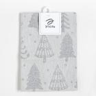 Полотенце Этель «Елочки серебряные» 40*60 см,пл 225 г/м2,жаккард,100 % хлопок - Фото 5