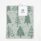 Полотенце Этель «Ёлочки зеленые» 40х60 см, пл. 225 г/м², жаккард, 100 % хлопок - Фото 5