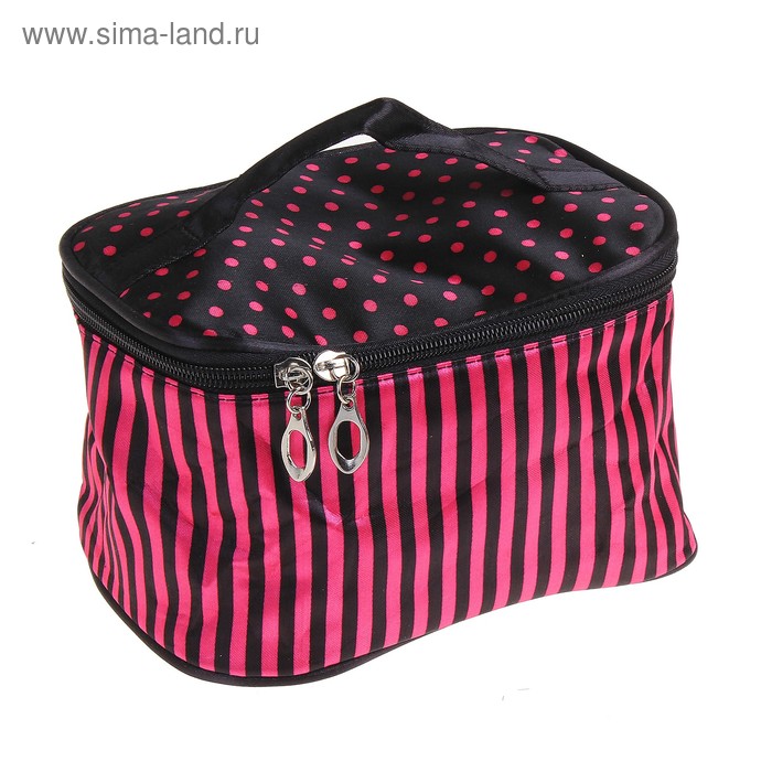 Косметичка-сундучок, атласная, комбинированная - Фото 1